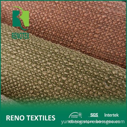 100%Polyester Sofas Modern Fabric Poly Linen Imitating Fabric Jacquard Upholstery Fabric